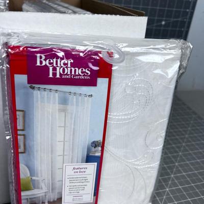 (12) 84" Sheer Window Coverings