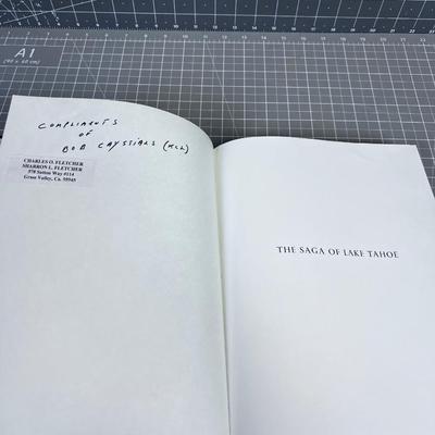 The Saga of LAKE TAHOE Book