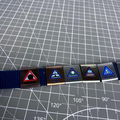 Boy Scout Belt with Merit Badges 