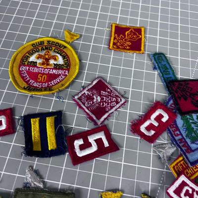 Vintage Pile of Scouting Patches and Pins 