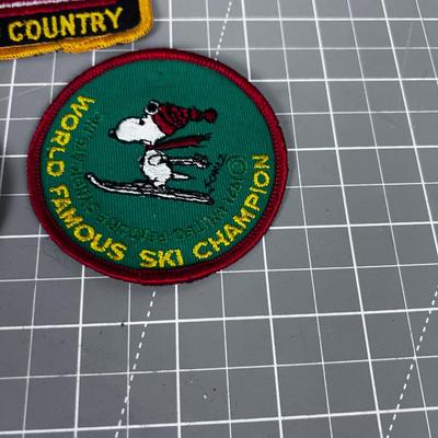 (3) Vintage; Snoopy Skiing, For God & Country, I'm a Fenwick Man 