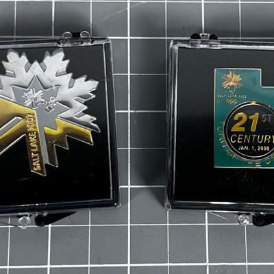 SL 2002 Olympic Pin Set Limited Edition Snowflake and Century 21
