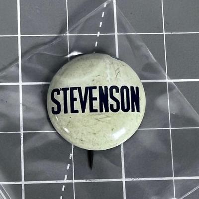 Stevenson Political Pin