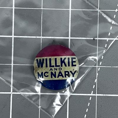 Vintage! Wilke and McNary Pin