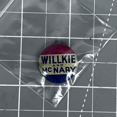Vintage! Wilke and McNary Pin