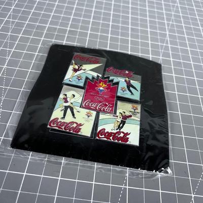 Coca-Cola Ice Skating Pin Set