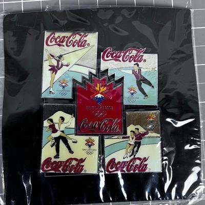 Coca-Cola Ice Skating Pin Set