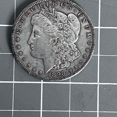 1898 S Morgan Silver Dollar 