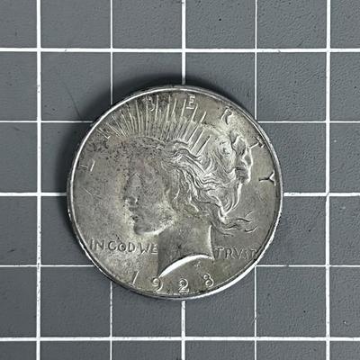 1928 S Peace Dollar Silver 