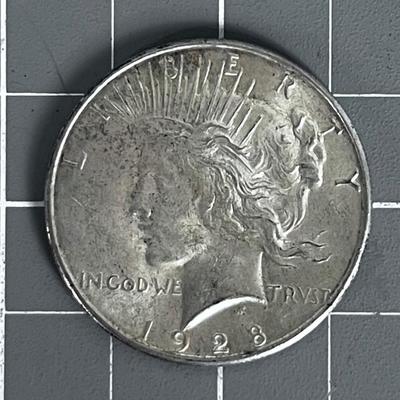 1928 S Peace Dollar Silver 