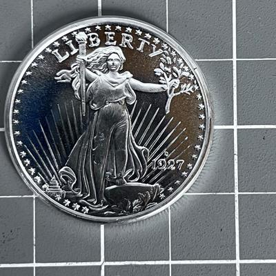 GOLDEN STATE MINT 1 Troy Ounce .999 Silver Coin Standing Liberty 