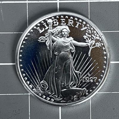 GOLDEN STATE MINT 1 Troy Ounce .999 Silver Coin Standing Liberty 