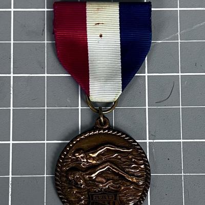 A A U Swim Metal - Vintage (Probably 1950's) 