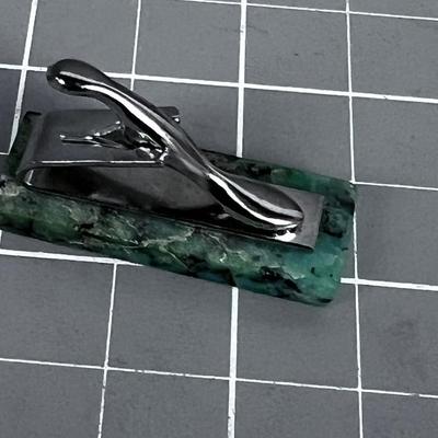 Nature Stone Tie Clip (maybe Turquoise) 