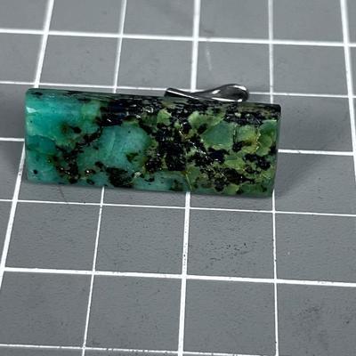 Nature Stone Tie Clip (maybe Turquoise) 