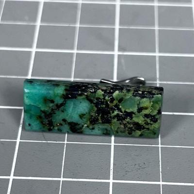 Nature Stone Tie Clip (maybe Turquoise) 