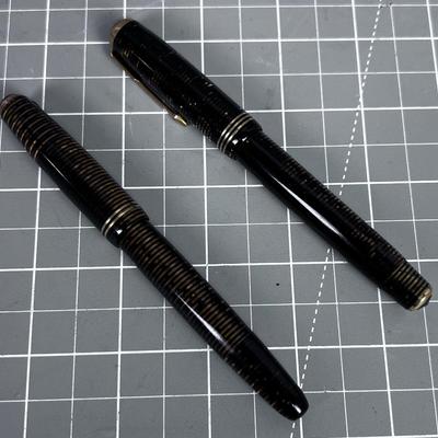 2 Antique PARKER Fountain Pens 