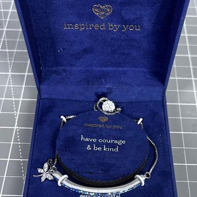 Inspired by You Bracelet in Original Box, Silver Plated 