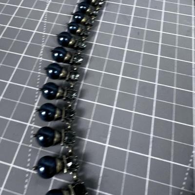 Costume Jewelry Blue Faux Pearl 