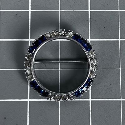 Antique Jeweled Pin Set in Sterling