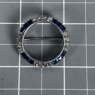 Antique Jeweled Pin Set in Sterling