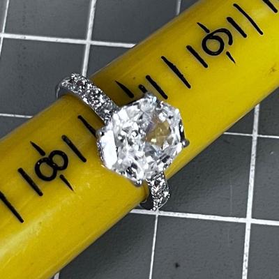925 Marked CZ, Oval Stone