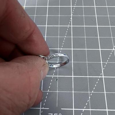 925 Marked CZ, Oval Stone