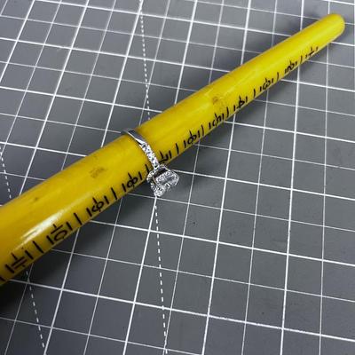 925 Marked CZ, Oval Stone