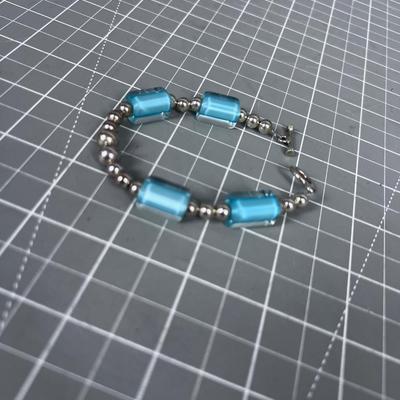 Marked 925 Blue & Glass 
