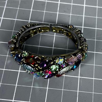 WOW!!! Bejeweled Cuff Bracelet 