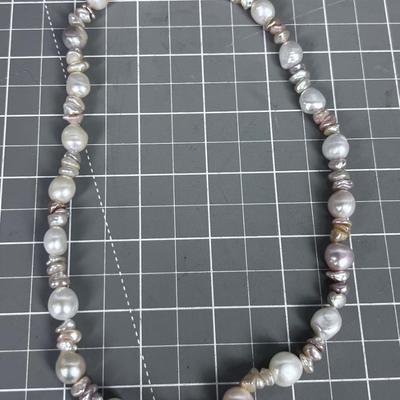 Light Pink Pearls with 14K Clasp 