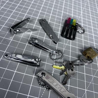 Lot of Little Things; Pad Lock, Screw Driver, Clippers ETC.