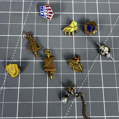 Lapel Pins and Tie Tacks VINTAGE Fraternity etc.