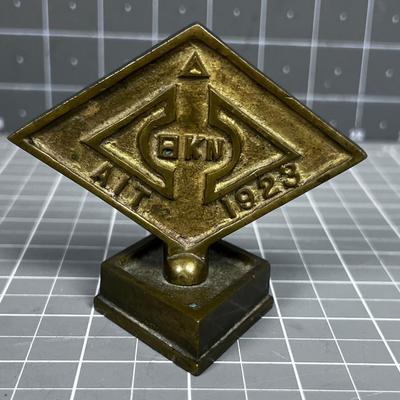 Vintage Fraternal Plaque Brass Eta Kappa Nu