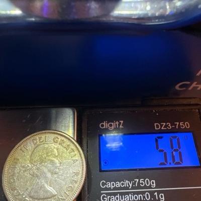 1964 Canada 25 Cents Coin 5.8 G .60 silver