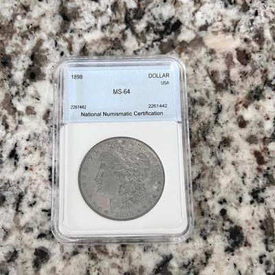 1898 Morgan silver Dollar