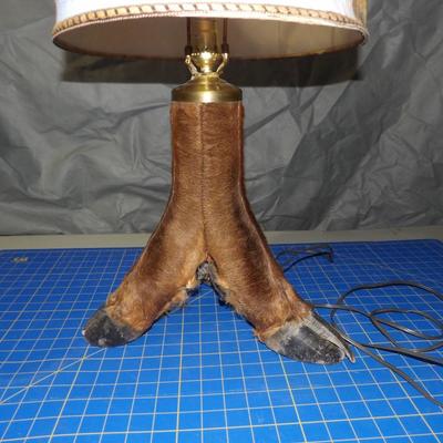 Vintage Moose/Elk leg Lamp