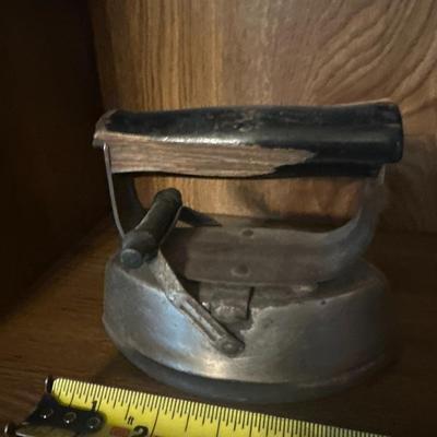 three Vintage clothes irons