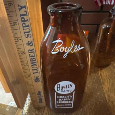 Glass Amber bottle lot