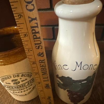 Stoneware jar lot