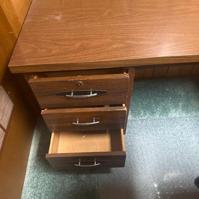 office deck, Office chair and file cabinet