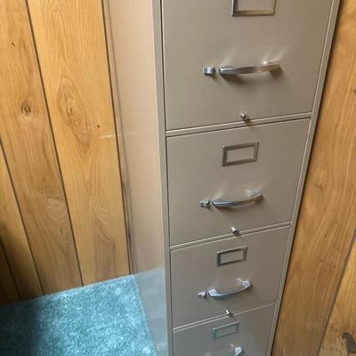 office deck, Office chair and file cabinet