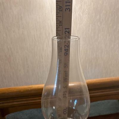 1930'S COLEMAN MODEL 150 KEROSENE VASE LAMP WITH BLACK BASE Oil lamp and glass jars