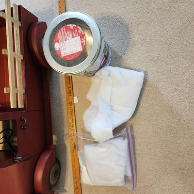 Home decor 34 inch Rustic red metal truck