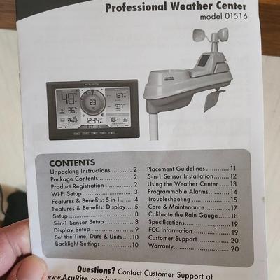 Acr Rite Professional Weather Center Model 01516