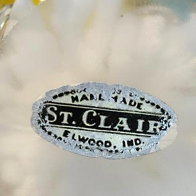 Vintage St Claire Vase and Candlestick holders