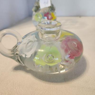 Vintage St Claire Vase and Candlestick holders