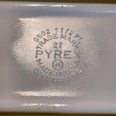 Vintage Pyrex Spring Blossom Flower Milk Glass Refrigerator Container with lid Retro Mid Century and glass lot