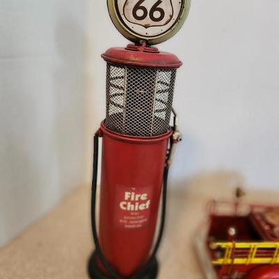 Metal Rustic Truck, BiPlane trackers, gas pump Firetruck Classic Home Decor