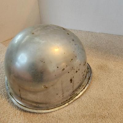 4 vintage military helmets